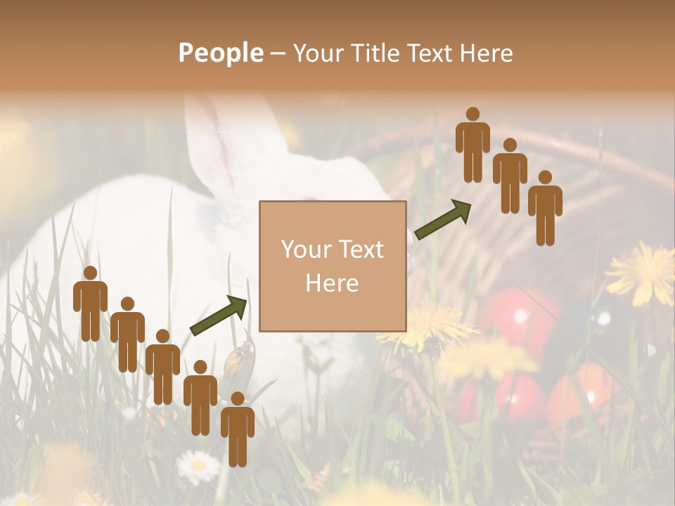 Easter Bunny Holiday Dandelions PowerPoint Template