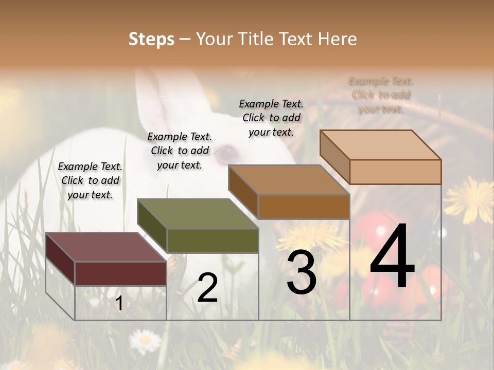 Easter Bunny Holiday Dandelions PowerPoint Template