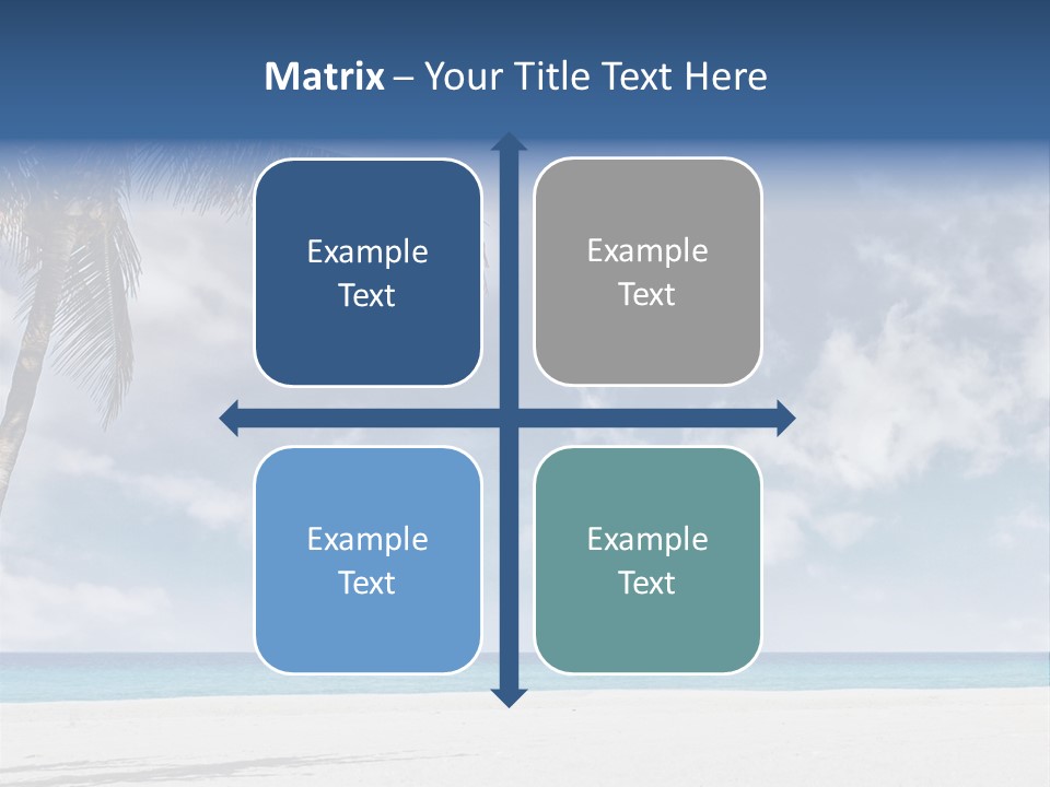 Paradise Palm Wallpaper PowerPoint Template