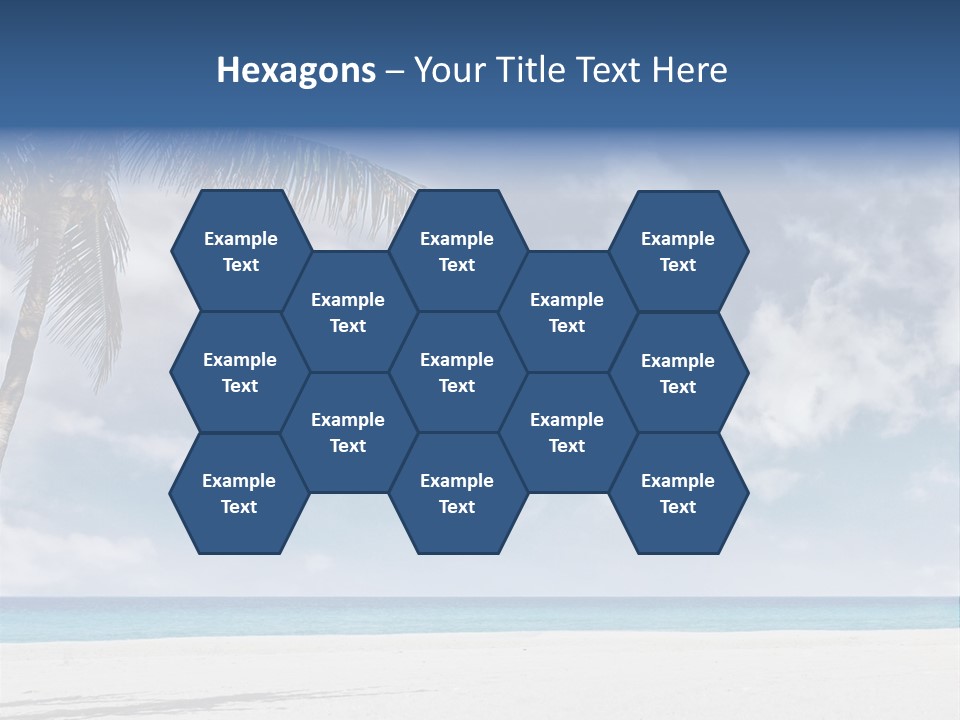 Paradise Palm Wallpaper PowerPoint Template