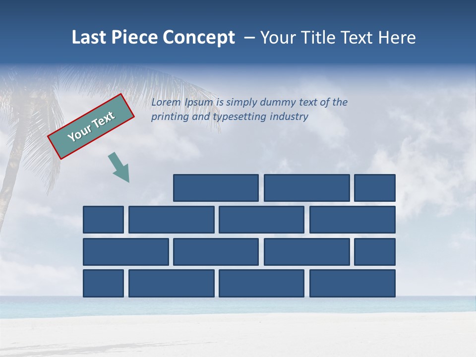 Paradise Palm Wallpaper PowerPoint Template