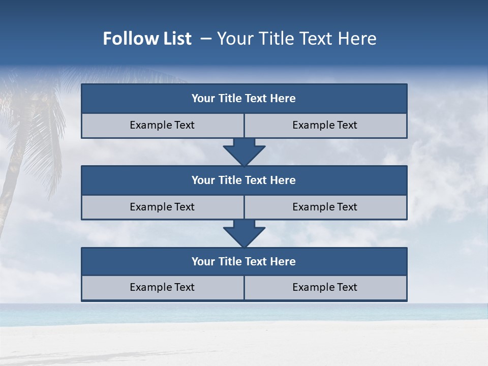 Paradise Palm Wallpaper PowerPoint Template