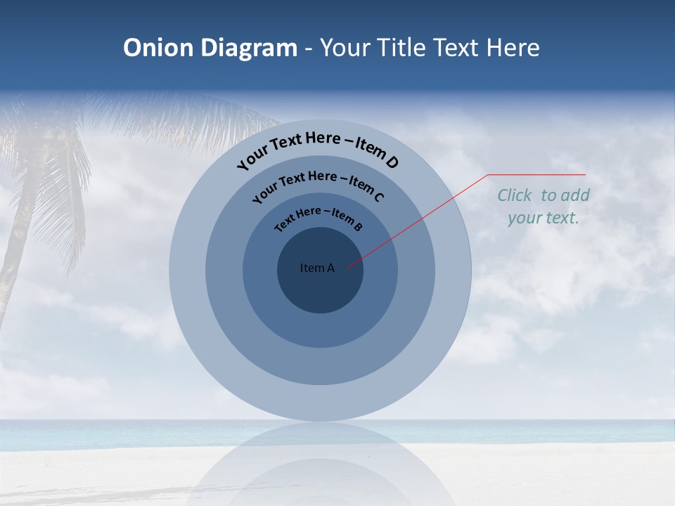 Paradise Palm Wallpaper PowerPoint Template