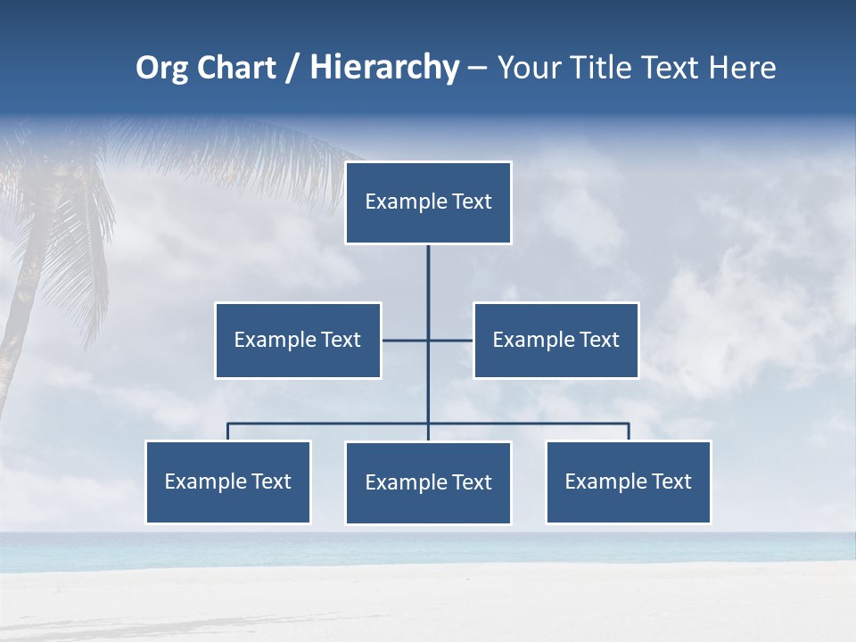 Paradise Palm Wallpaper PowerPoint Template