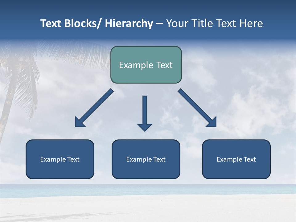 Paradise Palm Wallpaper PowerPoint Template