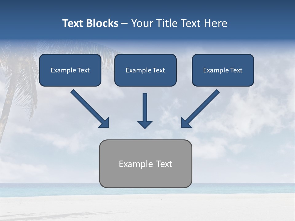 Paradise Palm Wallpaper PowerPoint Template