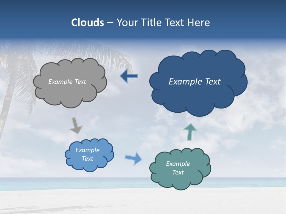 Paradise Palm Wallpaper PowerPoint Template