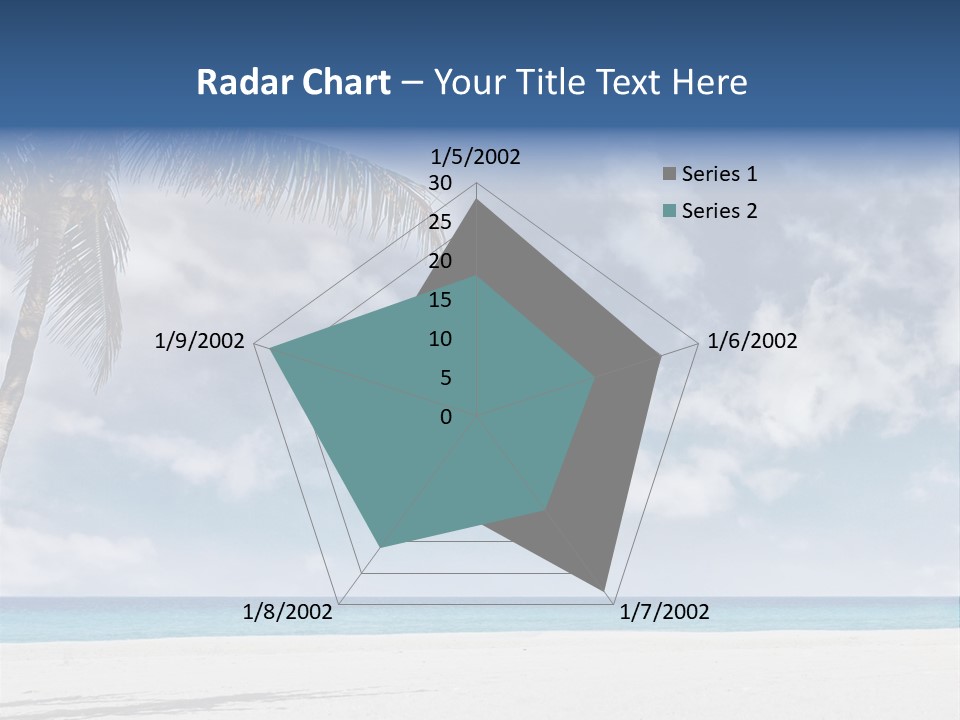 Paradise Palm Wallpaper PowerPoint Template