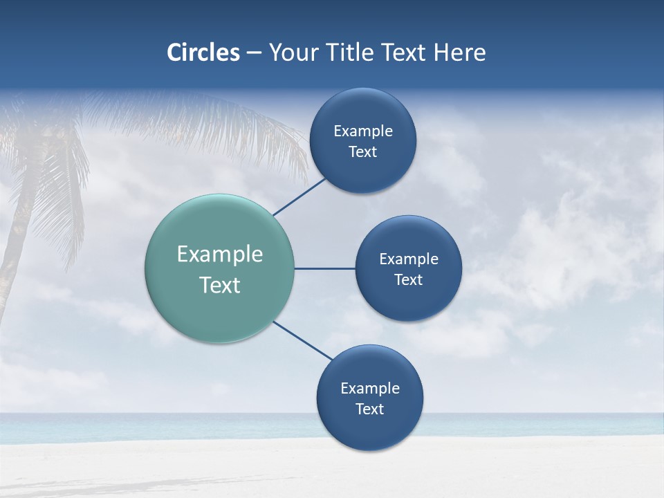 Paradise Palm Wallpaper PowerPoint Template