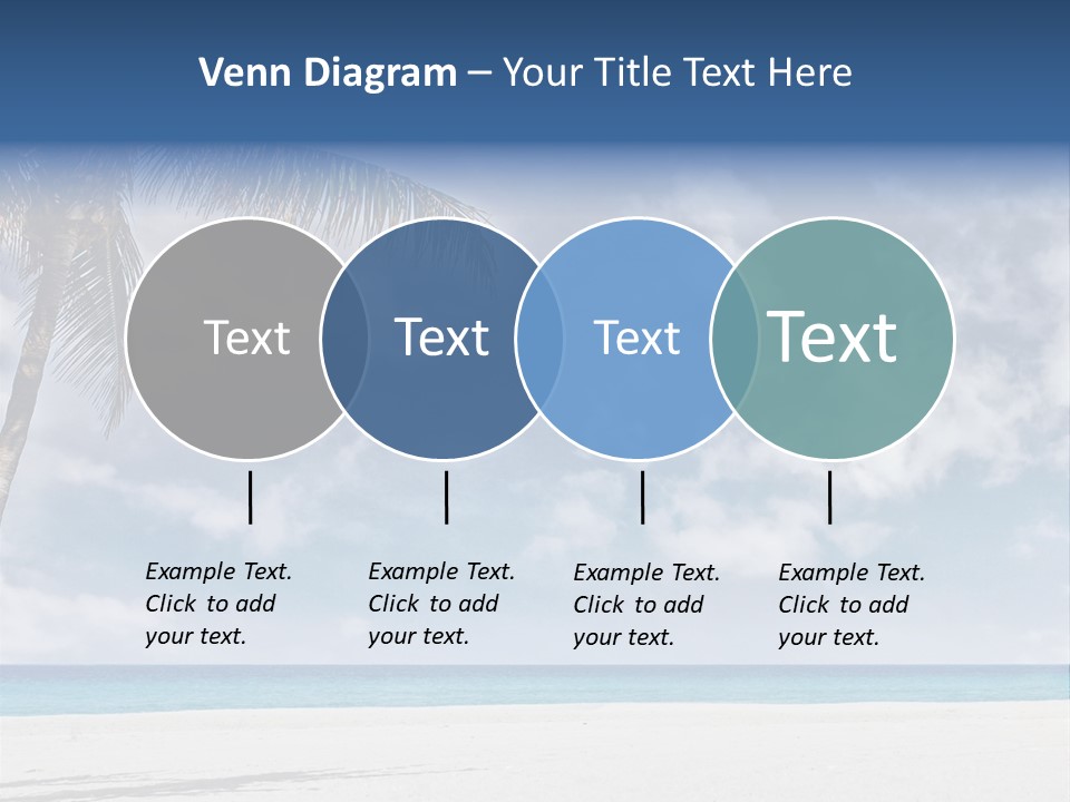 Paradise Palm Wallpaper PowerPoint Template