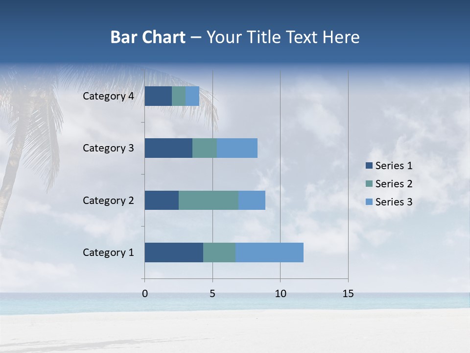 Paradise Palm Wallpaper PowerPoint Template
