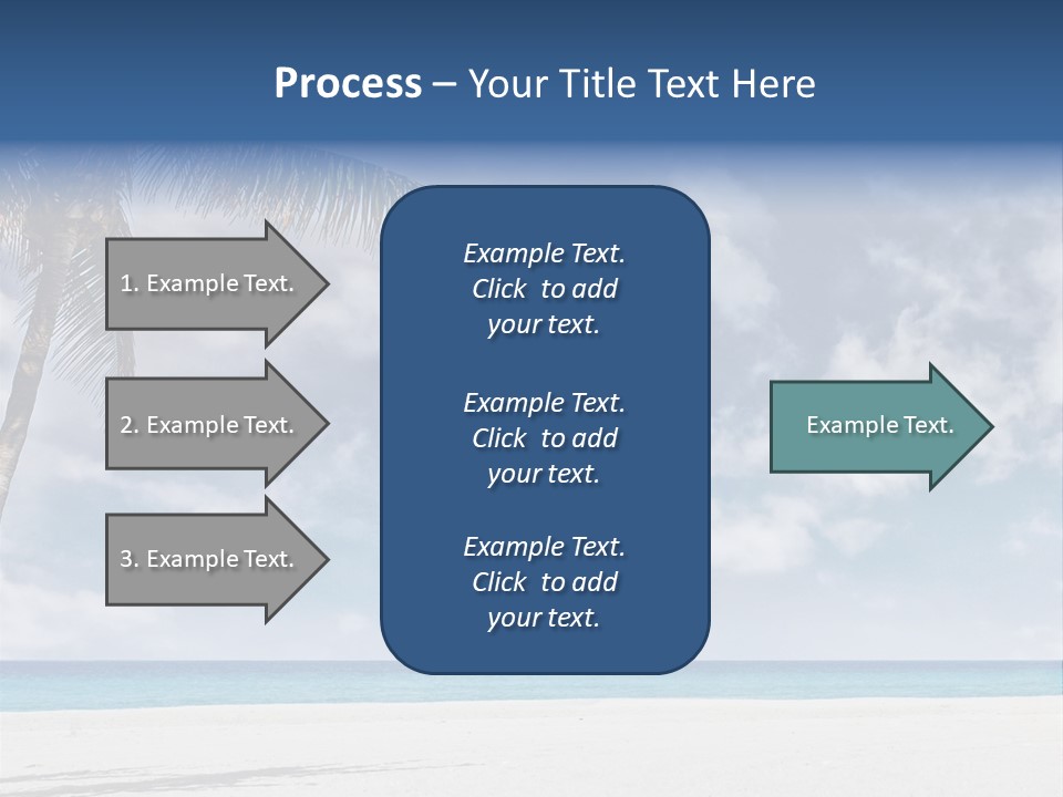 Paradise Palm Wallpaper PowerPoint Template