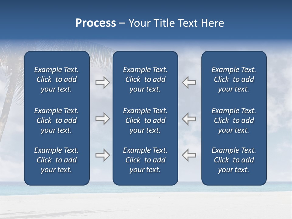 Paradise Palm Wallpaper PowerPoint Template