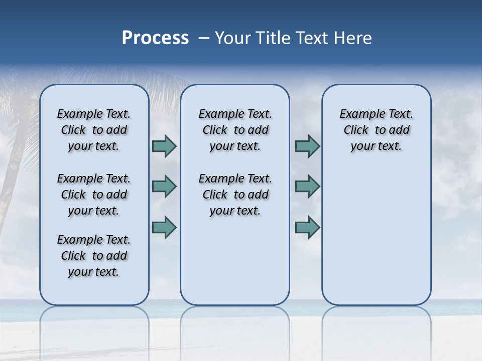 Paradise Palm Wallpaper PowerPoint Template