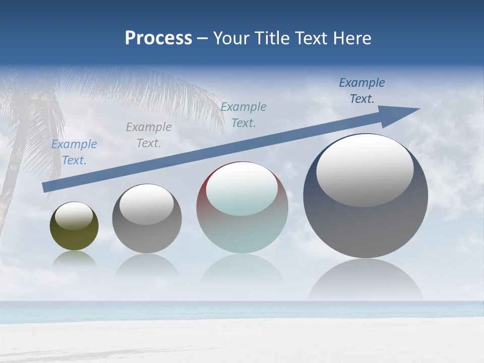 Paradise Palm Wallpaper PowerPoint Template