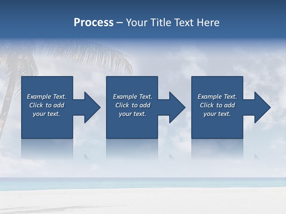 Paradise Palm Wallpaper PowerPoint Template