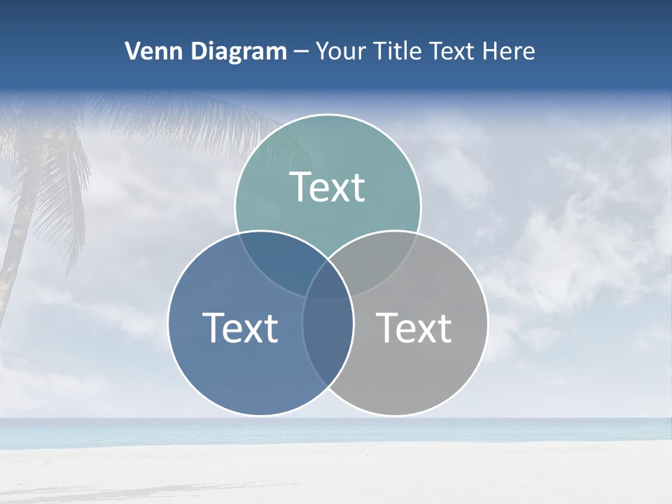 Paradise Palm Wallpaper PowerPoint Template