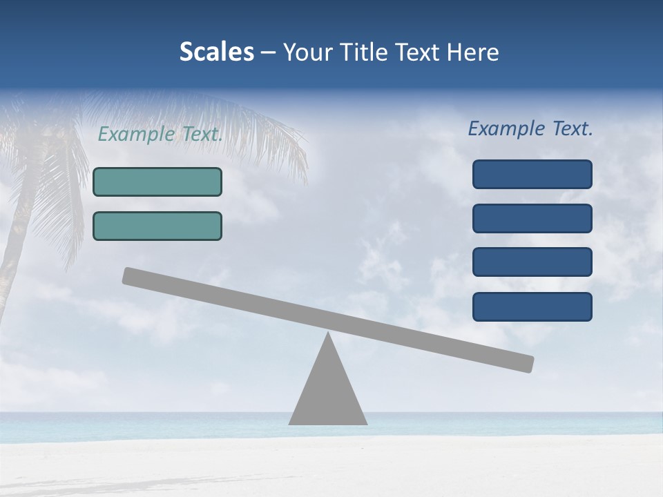 Paradise Palm Wallpaper PowerPoint Template