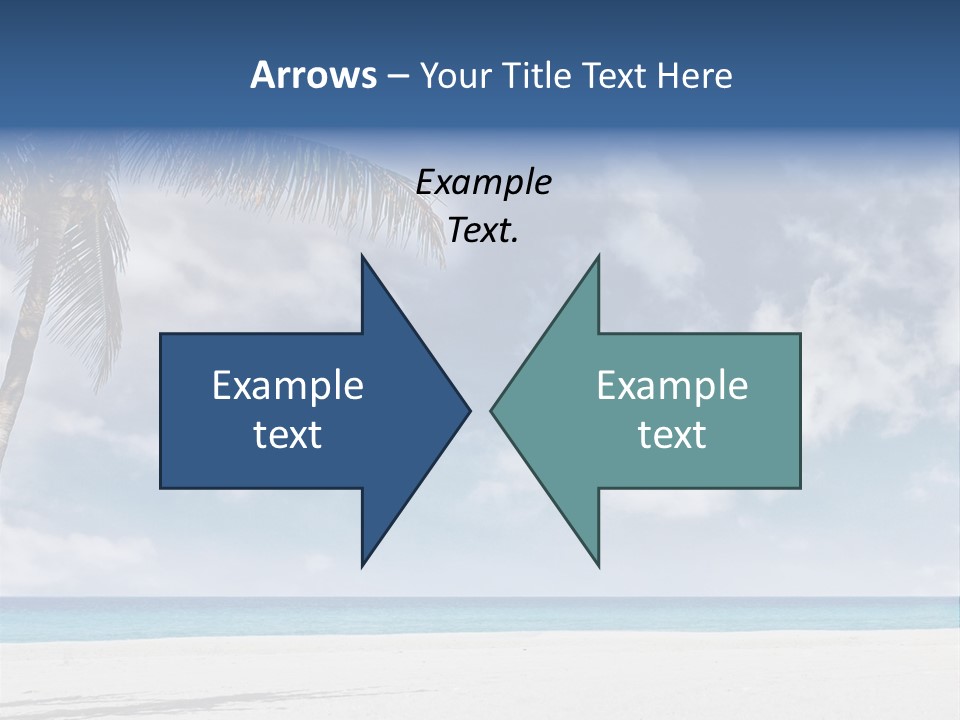 Paradise Palm Wallpaper PowerPoint Template