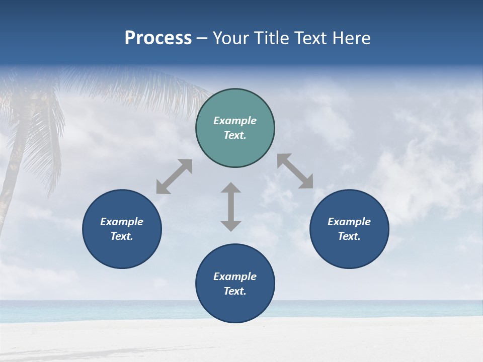 Paradise Palm Wallpaper PowerPoint Template