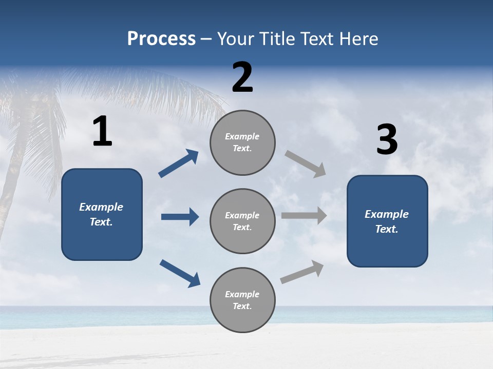 Paradise Palm Wallpaper PowerPoint Template