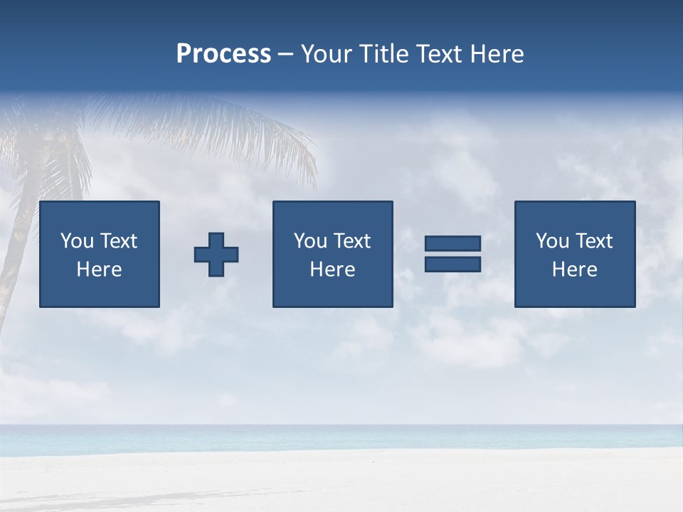 Paradise Palm Wallpaper PowerPoint Template
