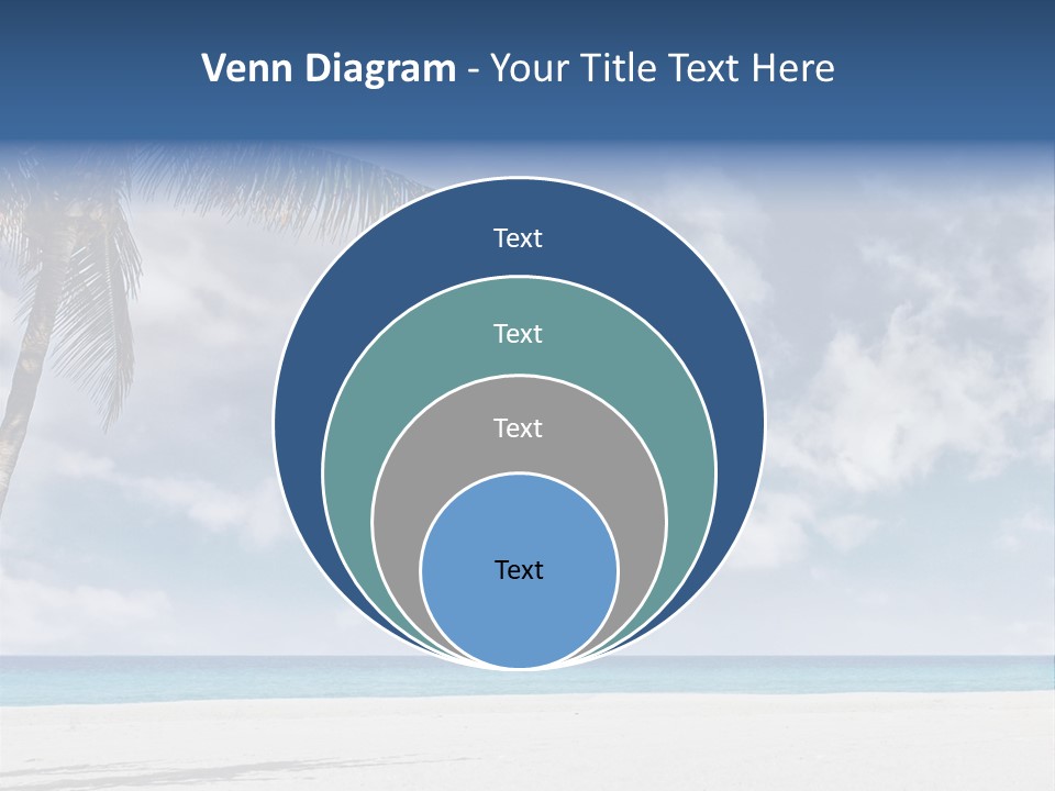 Paradise Palm Wallpaper PowerPoint Template