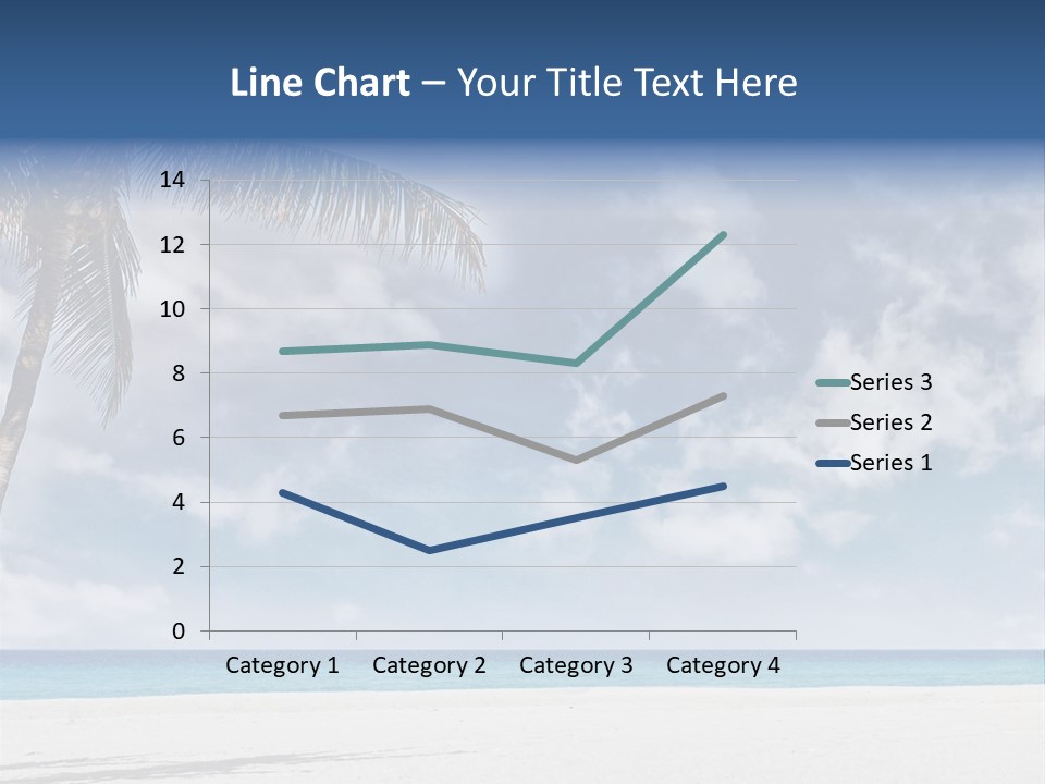 Paradise Palm Wallpaper PowerPoint Template