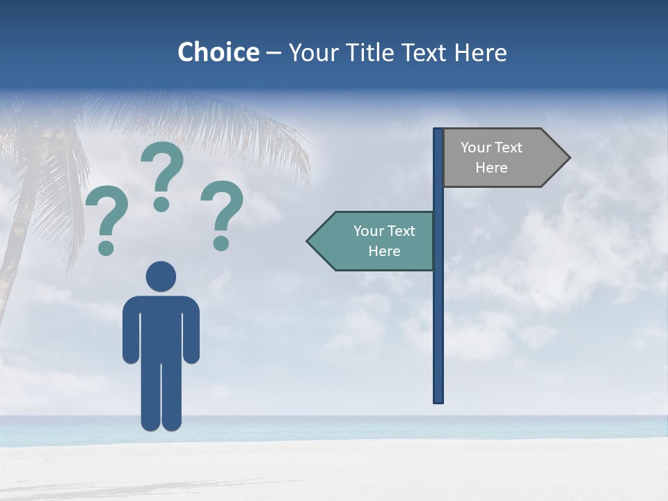 Paradise Palm Wallpaper PowerPoint Template