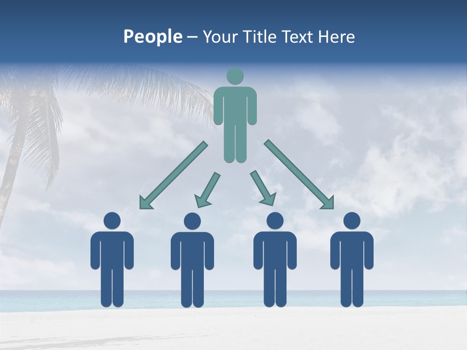 Paradise Palm Wallpaper PowerPoint Template