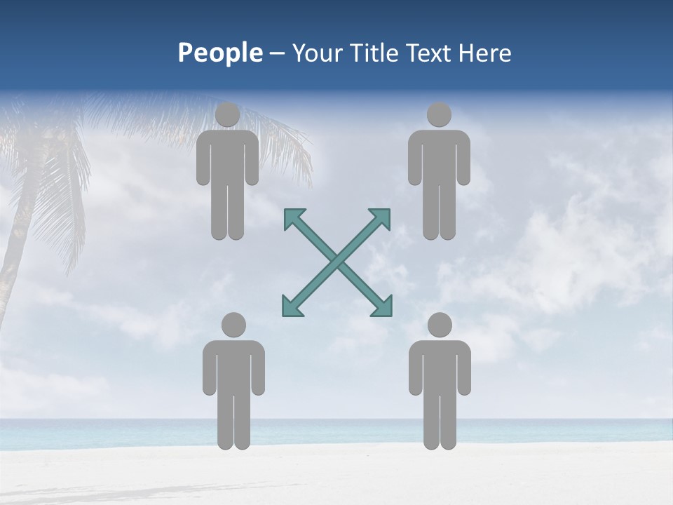 Paradise Palm Wallpaper PowerPoint Template