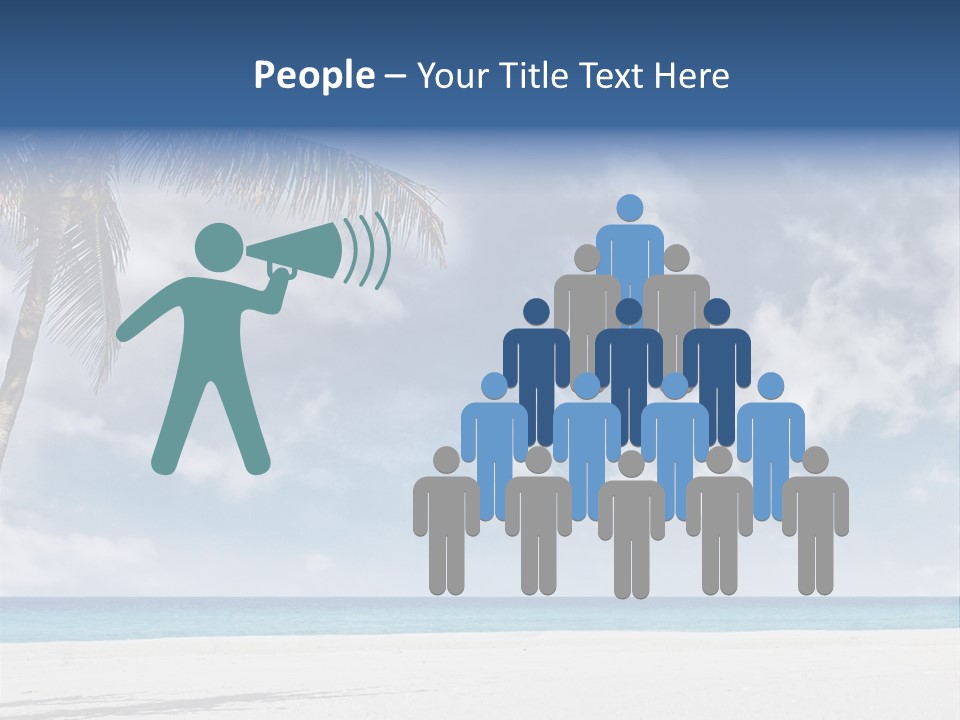 Paradise Palm Wallpaper PowerPoint Template