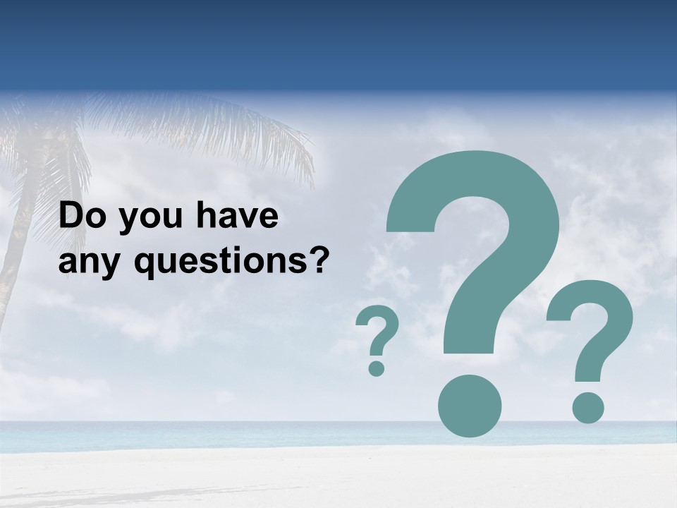 Paradise Palm Wallpaper PowerPoint Template