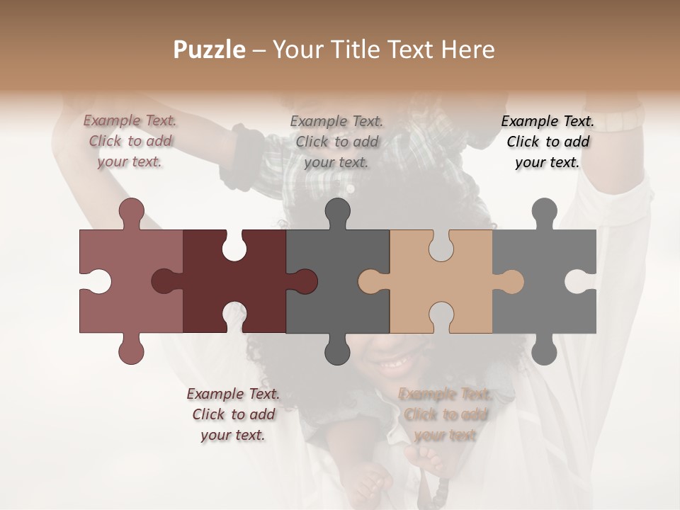 Black Relationship Person PowerPoint Template