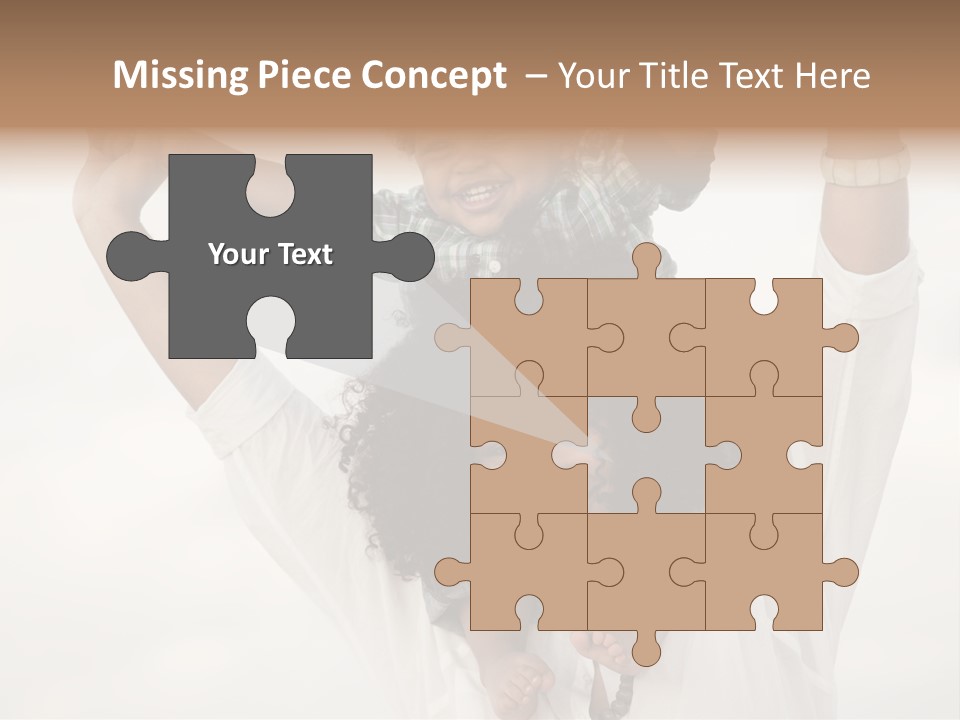 Black Relationship Person PowerPoint Template