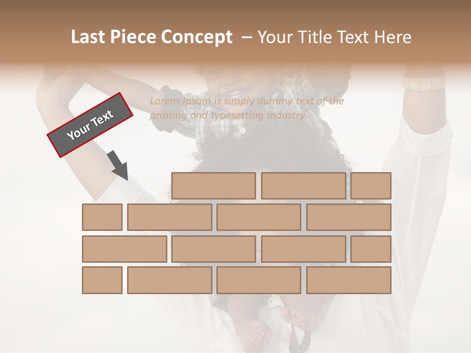 Black Relationship Person PowerPoint Template