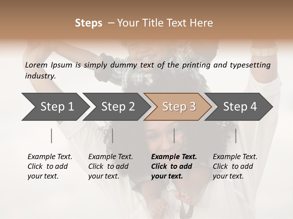 Black Relationship Person PowerPoint Template
