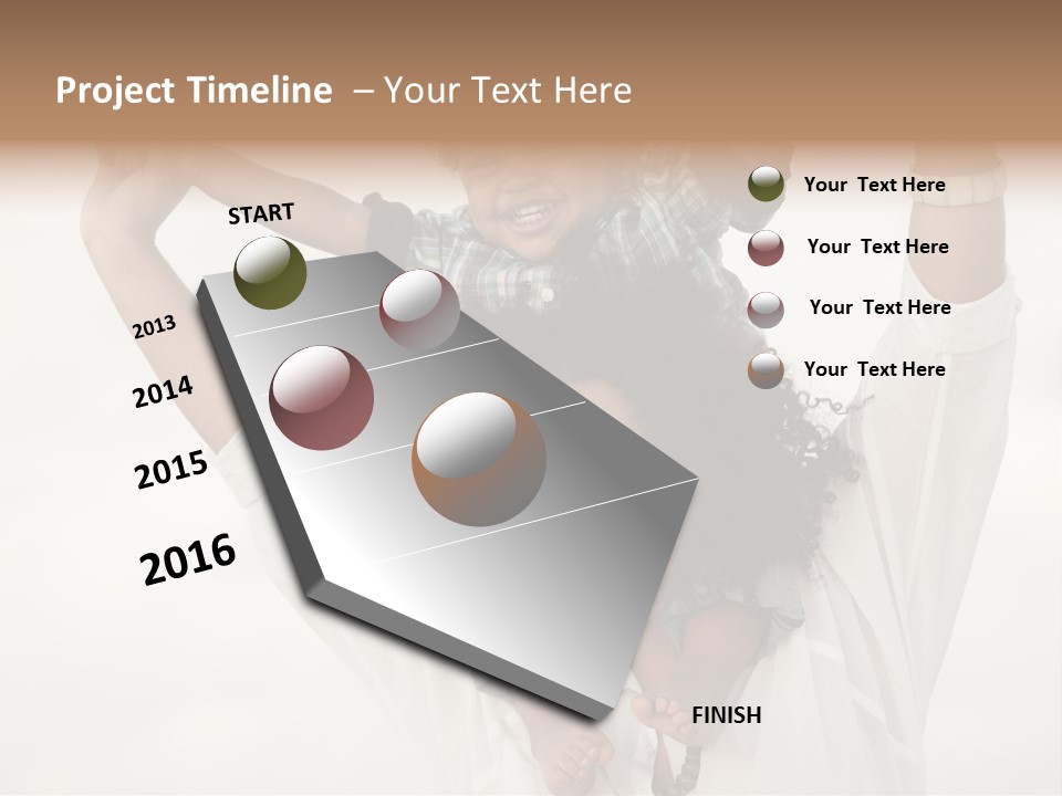 Black Relationship Person PowerPoint Template