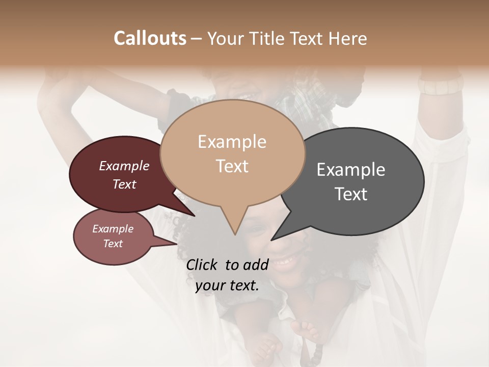 Black Relationship Person PowerPoint Template