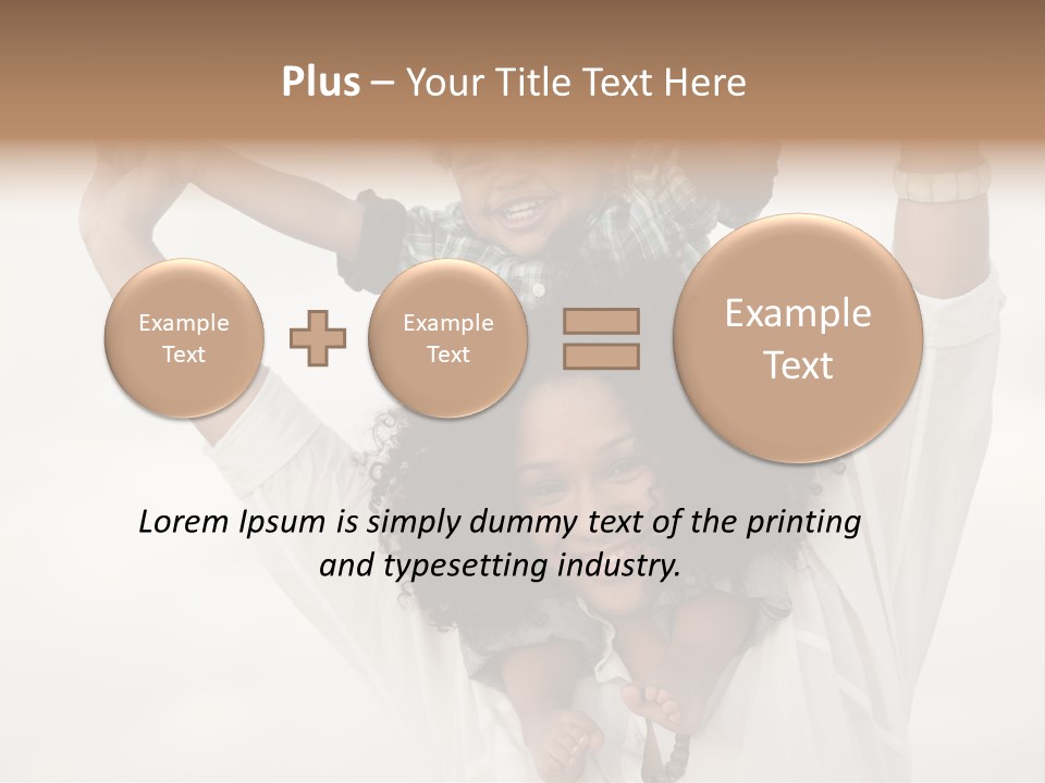 Black Relationship Person PowerPoint Template