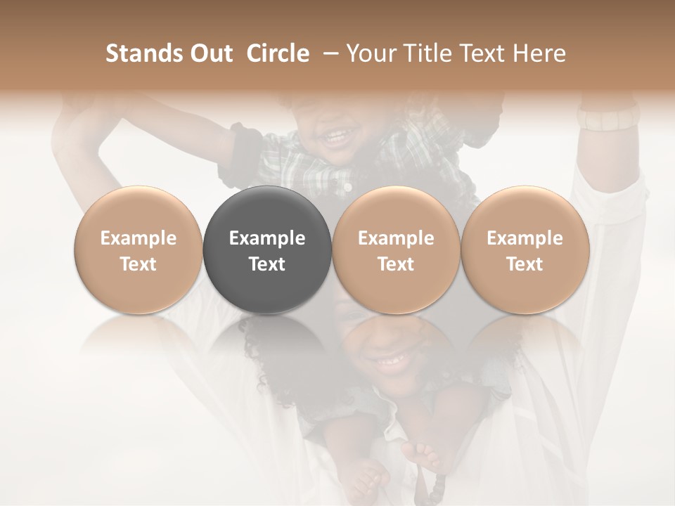 Black Relationship Person PowerPoint Template