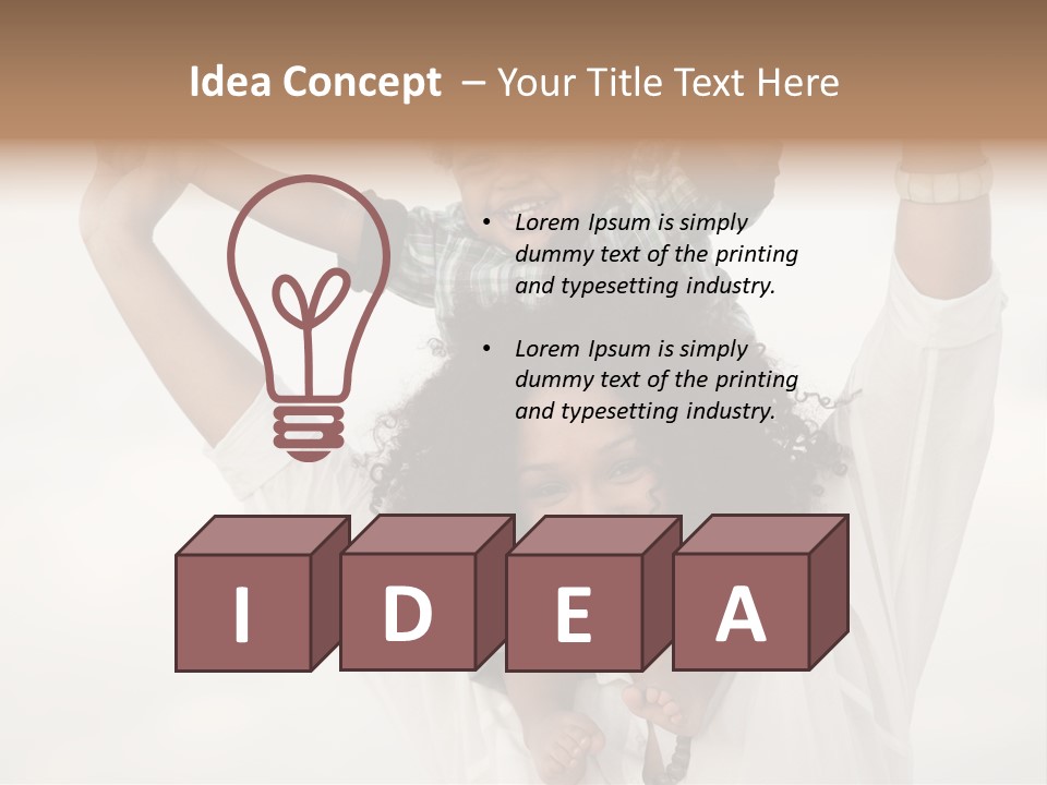 Black Relationship Person PowerPoint Template