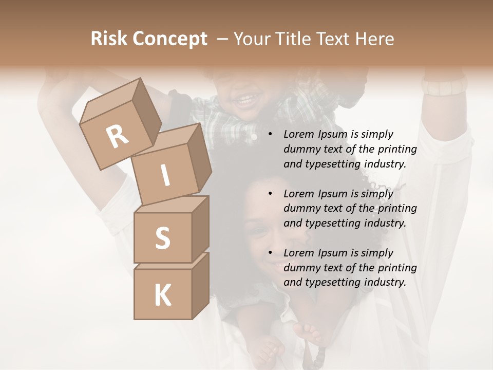 Black Relationship Person PowerPoint Template