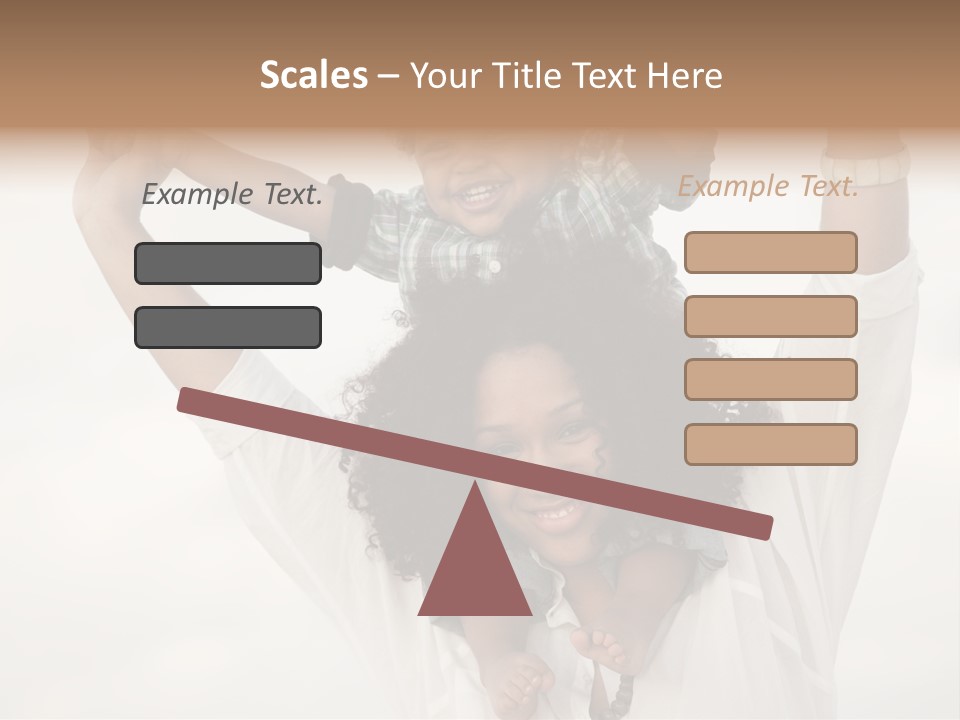 Black Relationship Person PowerPoint Template