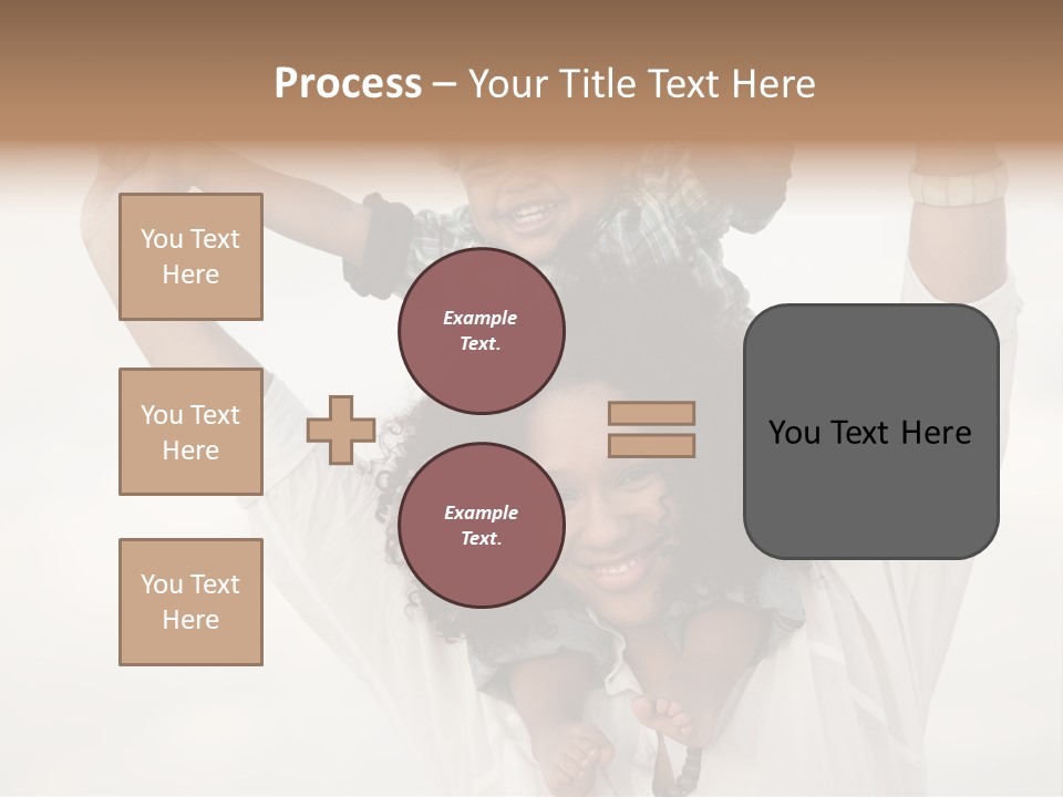 Black Relationship Person PowerPoint Template