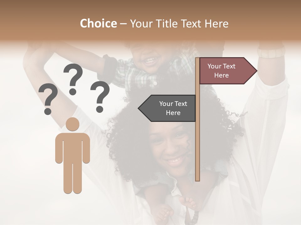 Black Relationship Person PowerPoint Template