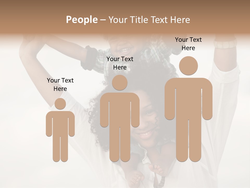 Black Relationship Person PowerPoint Template