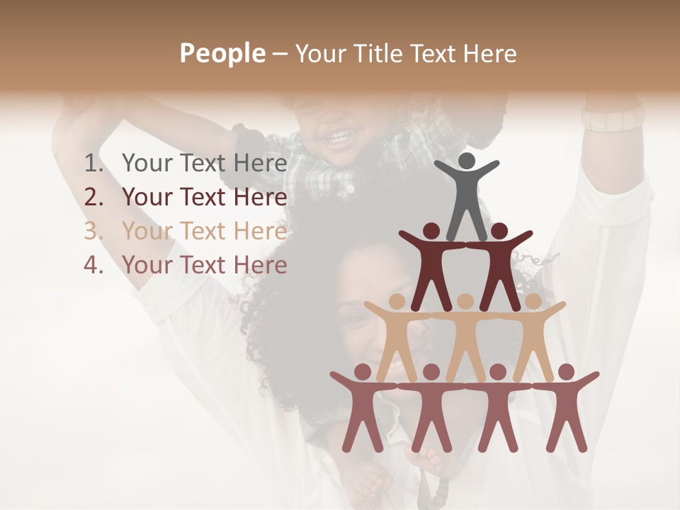 Black Relationship Person PowerPoint Template