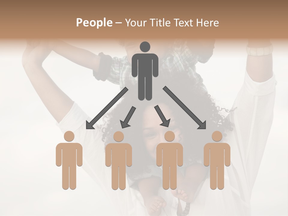 Black Relationship Person PowerPoint Template