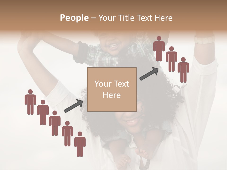 Black Relationship Person PowerPoint Template